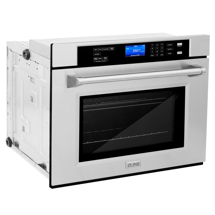 ZLINE Kitchen Appliance Package with 48 in. Stainless Steel Rangetop and 30 in. Single Wall Oven, 2KP-RTAWS48