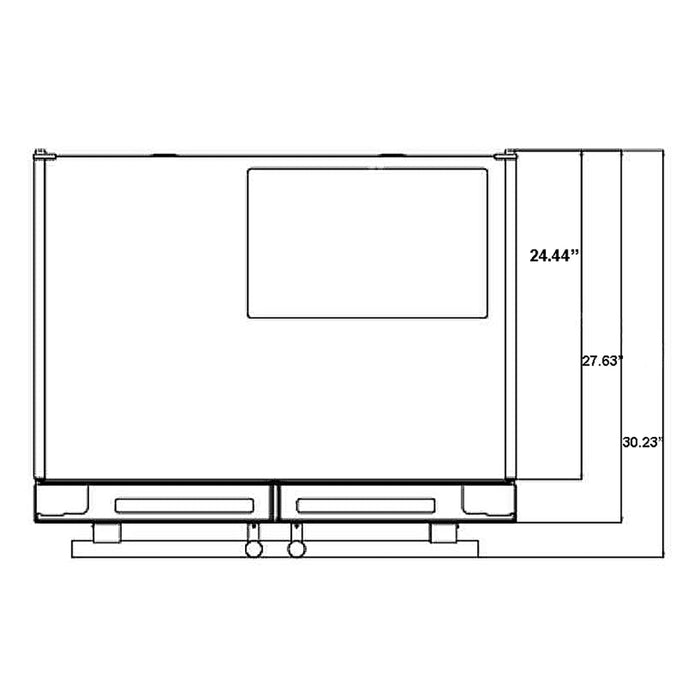 Forno 36 in. 19 cu.ft. French Door Refrigerator in Stainless Steel, FFRBI1820-36SB