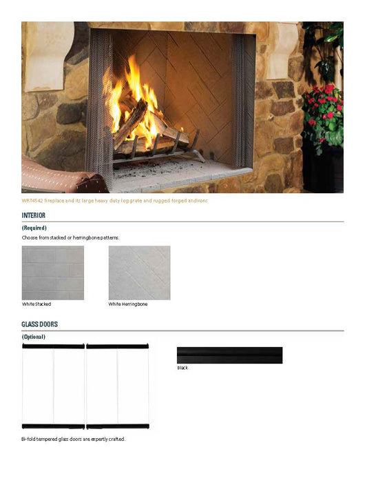 Superior WRE4536 Wood Burning Outdoor Fireplace