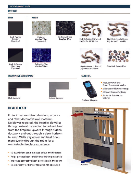 Superior DRL3555 Direct Vent Linear Gas Fireplace