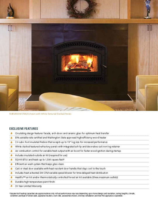 Superior WCT6920 Wood Burning Fireplace