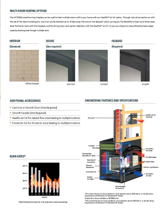 Superior WCT6920 Wood Burning Fireplace