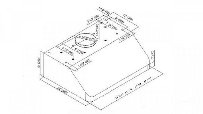 ZLINE 30" Vented Under Cabinet Range Hood in Stainless Steel, 619-30