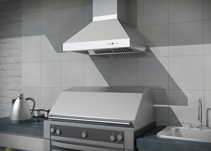 ZLINE 36" Ducted Wall Mount Range Hood in Outdoor Approved Stainless Steel, 667-304-36