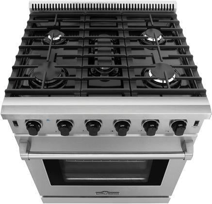 Thor Kitchen Appliance Package - 30 In. Propane Gas Range, Range Hood, AP-LRG3001ULP-C