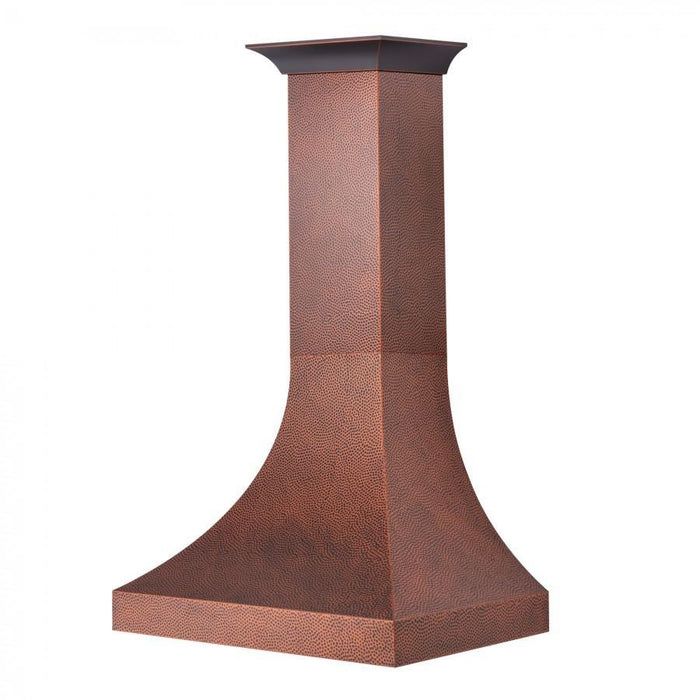 ZLINE 36" Designer Series Wall Mount Range Hood in Hand-Hammered Copper Finish, 8632H-36