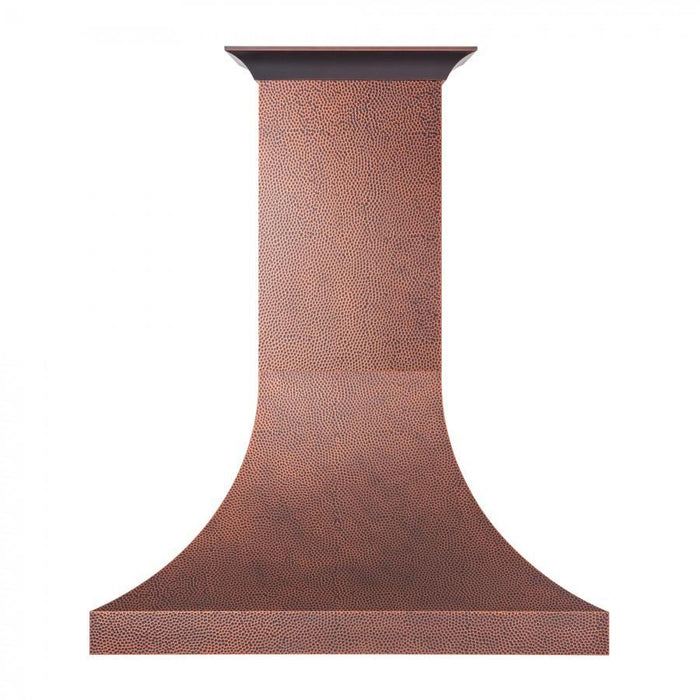 ZLINE 48" Designer Series Hand-Hammered Copper Finish Wall Range Hood, 8632H-48