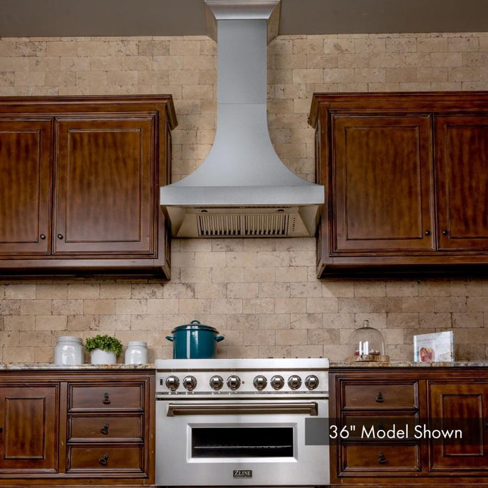 ZLINE 48" Designer Series Wall Mount Range Hood in DuraSnow® Stainless Steel, 8632S-48