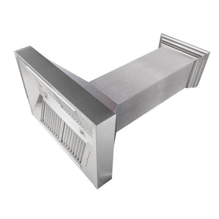 ZLINE 48" Wall Mount Range Hood in DuraSnow® Stainless Steel & DuraSnow® Shell , 8654SN-48