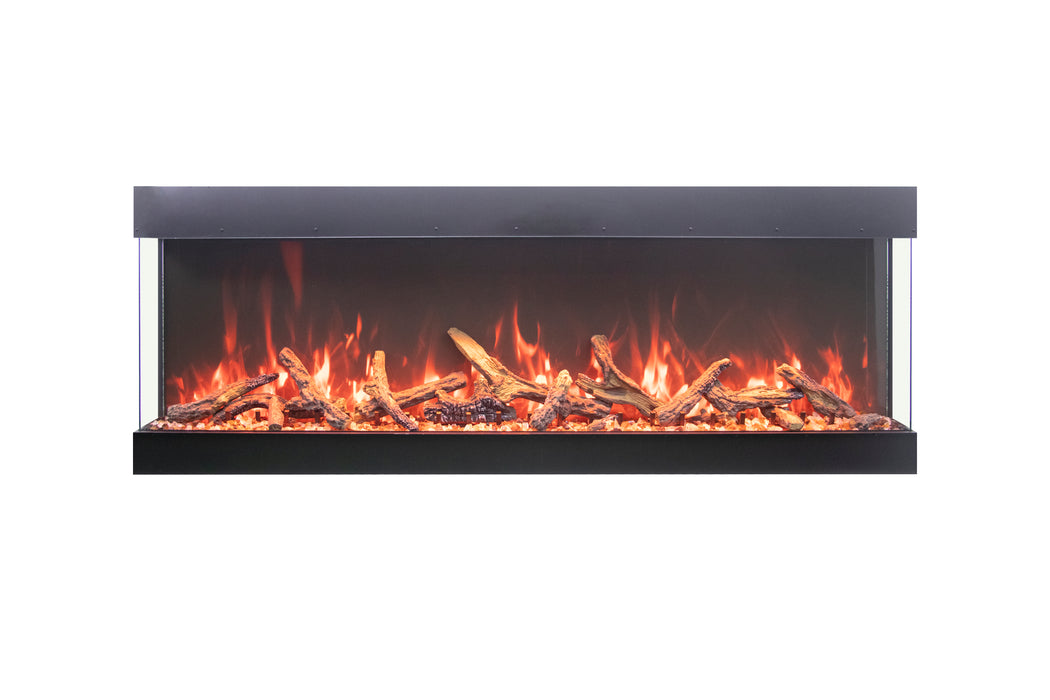 Amantii Tru View Bespoke 65" 3 Sided Indoor / Outdoor Electric Fireplace