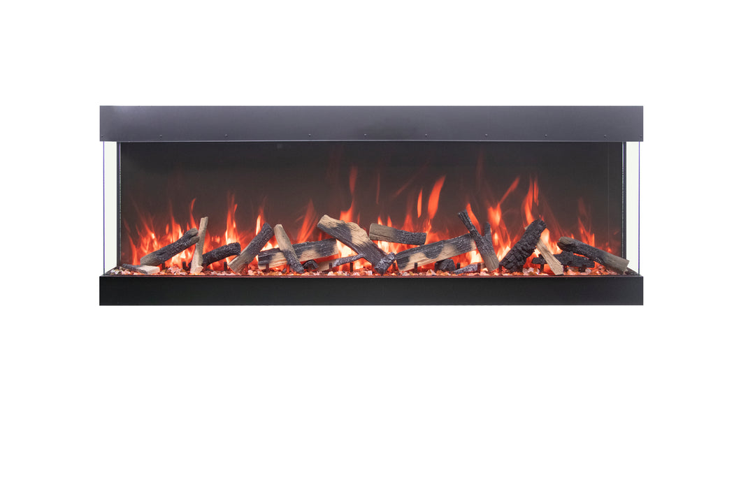 Amantii Tru View Bespoke 65" 3 Sided Indoor / Outdoor Electric Fireplace