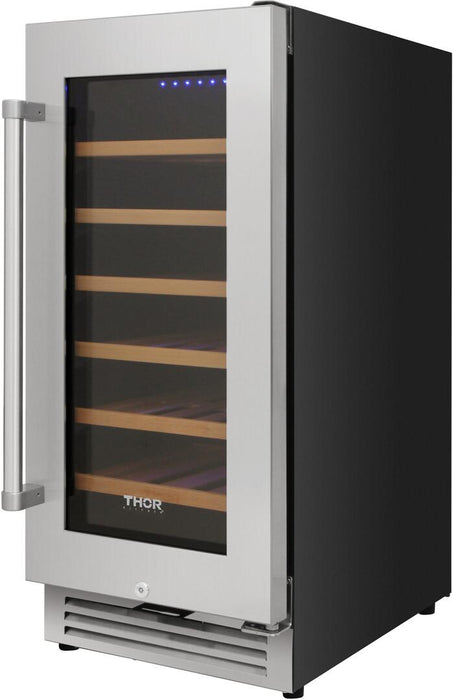 Thor Kitchen 15" 33 Bottle Single Zone Wine Cooler, TWC1501