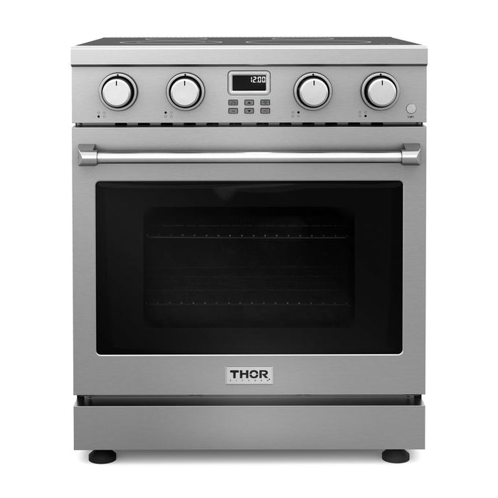 Thor Kitchen Appliance Package - 30" Electric Range, Range Hood, AP-ARE30-W