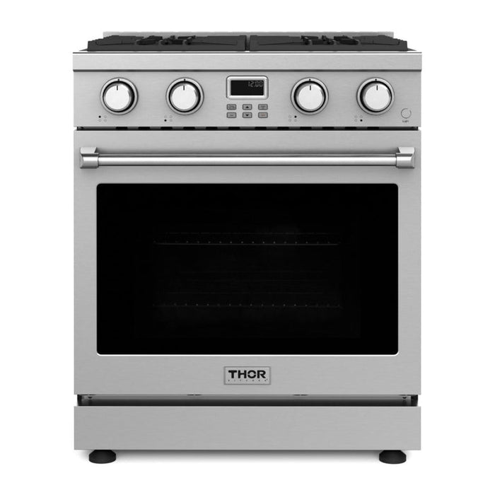 Thor Kitchen Appliance Package - 30" Natural Gas Range, Range Hood, AP-ARG30