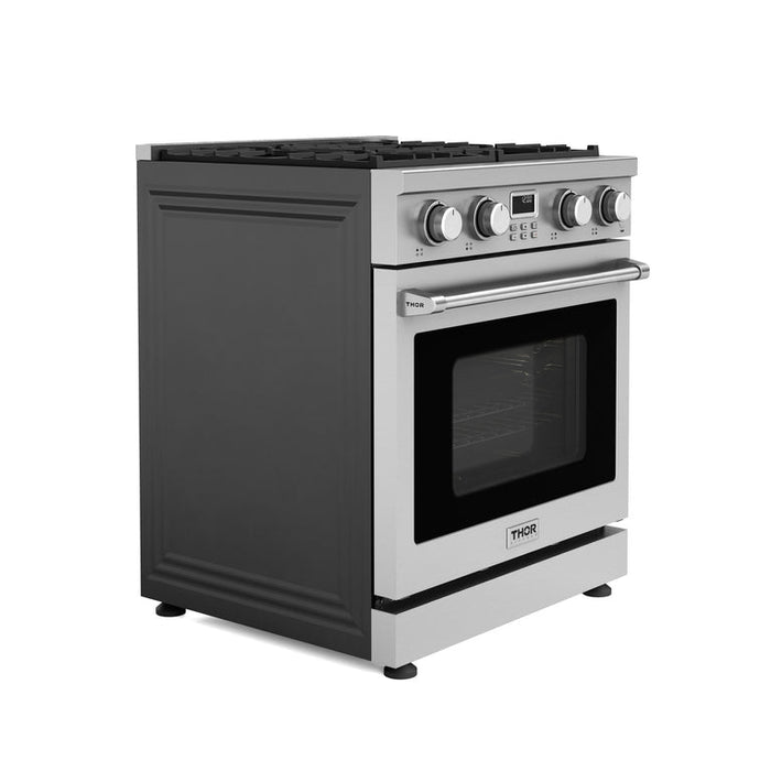 Thor Kitchen Appliance Package - 30" Natural Gas Range, Range Hood, AP-ARG30