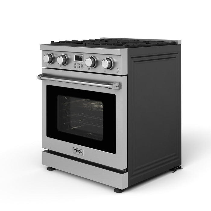 Thor Kitchen 30" Contemporary Natural Gas Range in Stainless Steel, ARG30