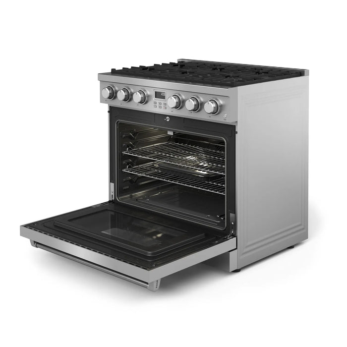 Thor Kitchen 36" Contemporary Natural Gas Range in Stainless Steel, ARG36