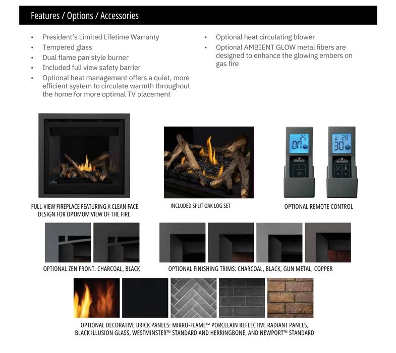 Napoleon Altitude 42 Direct Vent Gas Fireplace