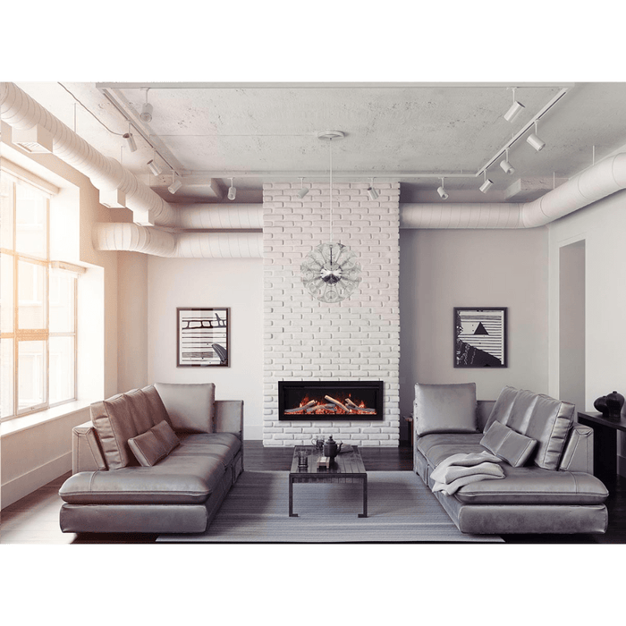 Amantii 100" Symmetry Built-in Smart WiFi Electric Fireplace