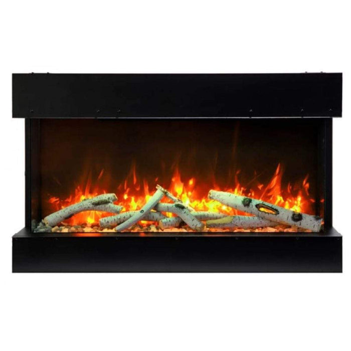 Amantii Tru-View 30" Three Sided Slim Glass Electric Fireplace