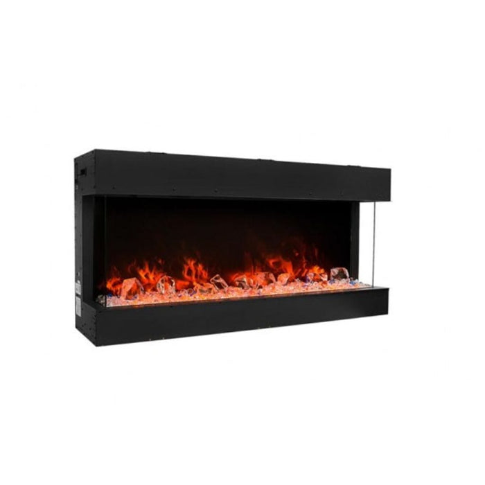 Amantii Tru-View 40" Three Sided Slim Glass Electric Fireplace