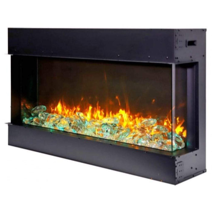 Amantii Tru-View 40" Three Sided Slim Glass Electric Fireplace