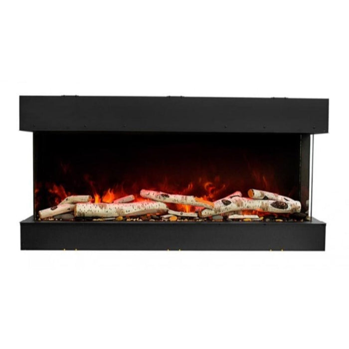 Amantii Tru-View 40" Three Sided Slim Glass Electric Fireplace