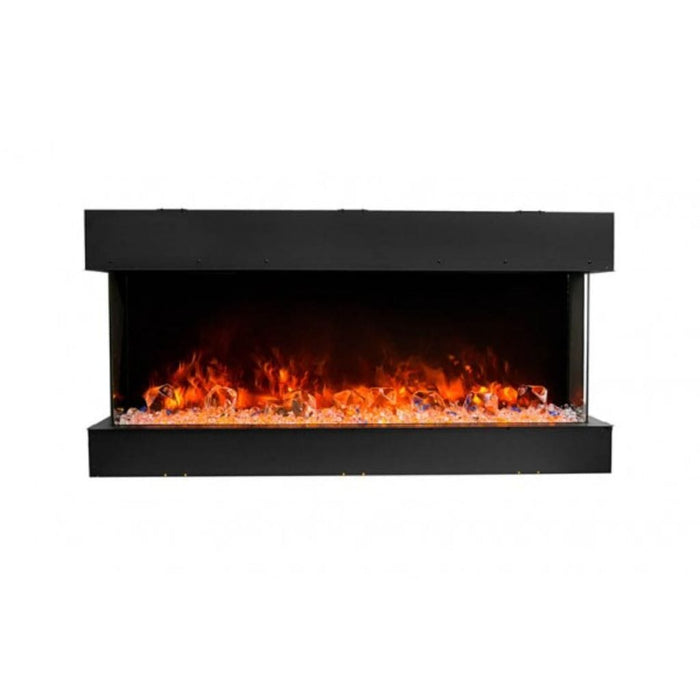 Amantii Tru-View 40" Three Sided Slim Glass Electric Fireplace