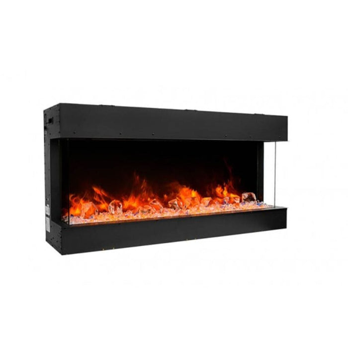 Amantii Tru-View 50" Three Sided Slim Glass Electric Fireplace