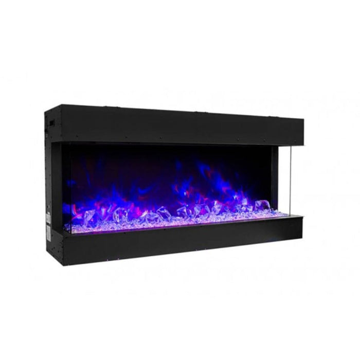 Amantii Tru-View 50" Three Sided Slim Glass Electric Fireplace