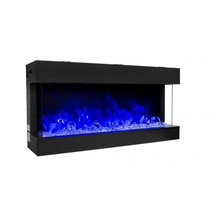 Amantii Tru-View 50" Three Sided Slim Glass Electric Fireplace