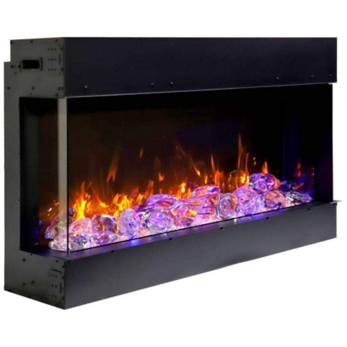 Amantii Tru-View 50" Three Sided Slim Glass Electric Fireplace