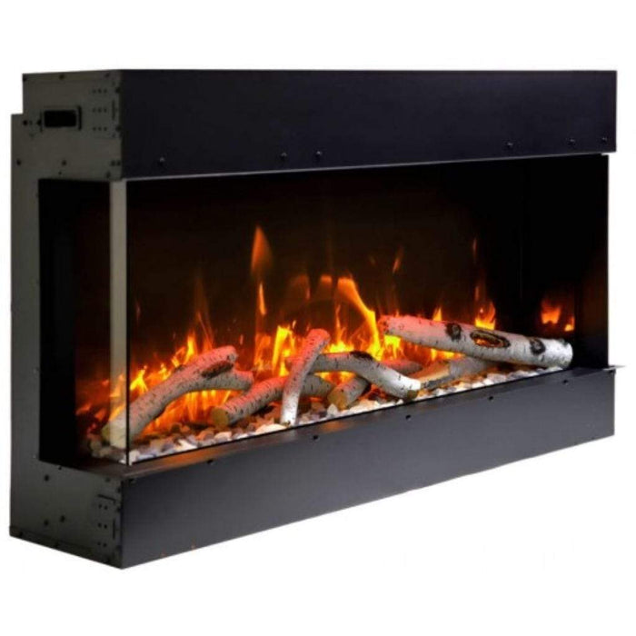 Amantii Tru-View 50" Three Sided Slim Glass Electric Fireplace