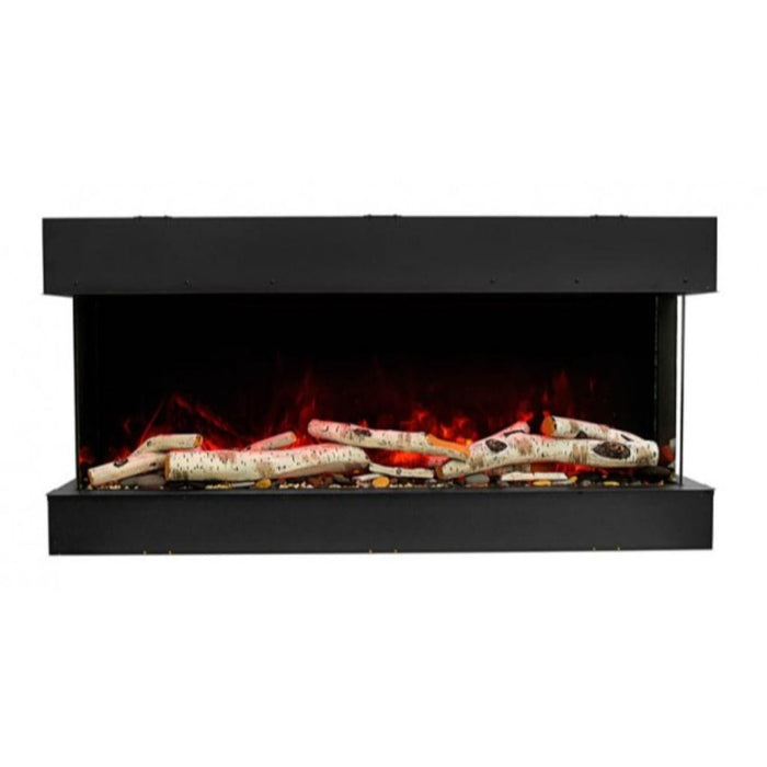 Amantii Tru-View 50" Three Sided Slim Glass Electric Fireplace