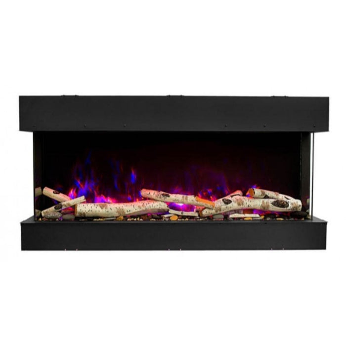 Amantii Tru-View 50" Three Sided Slim Glass Electric Fireplace