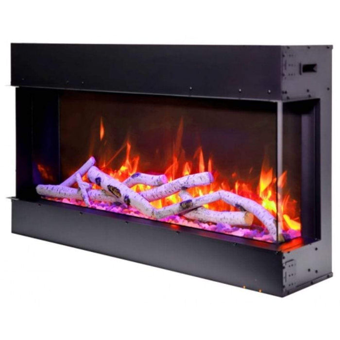 Amantii Tru-View 50" Three Sided Slim Glass Electric Fireplace