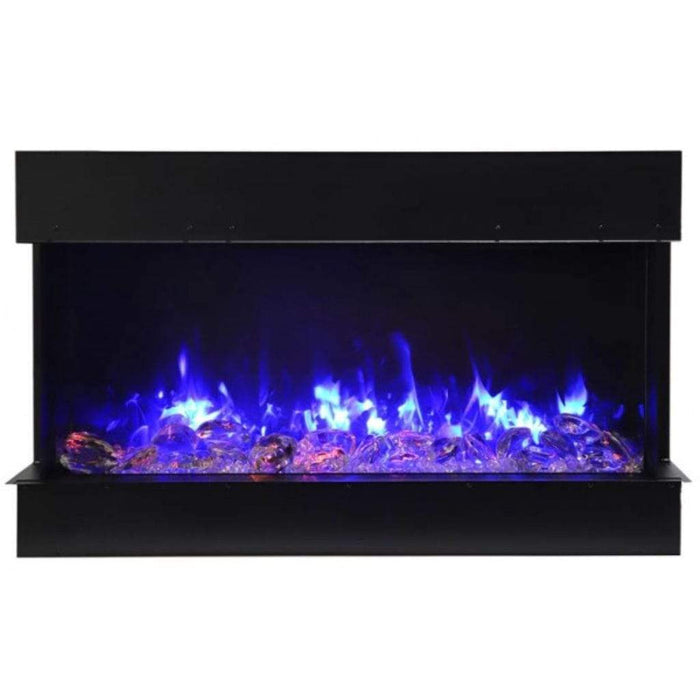 Amantii Tru-View 50" Three Sided Slim Glass Electric Fireplace