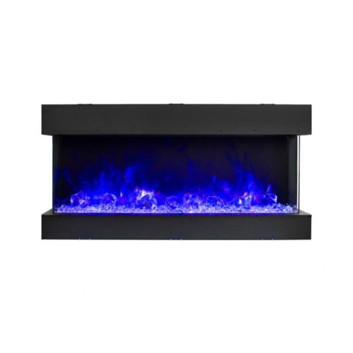 Amantii Tru-View 50" Three Sided Slim Glass Electric Fireplace