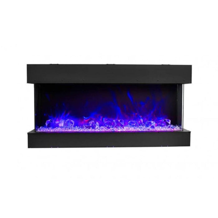 Amantii Tru-View 50" Three Sided Slim Glass Electric Fireplace