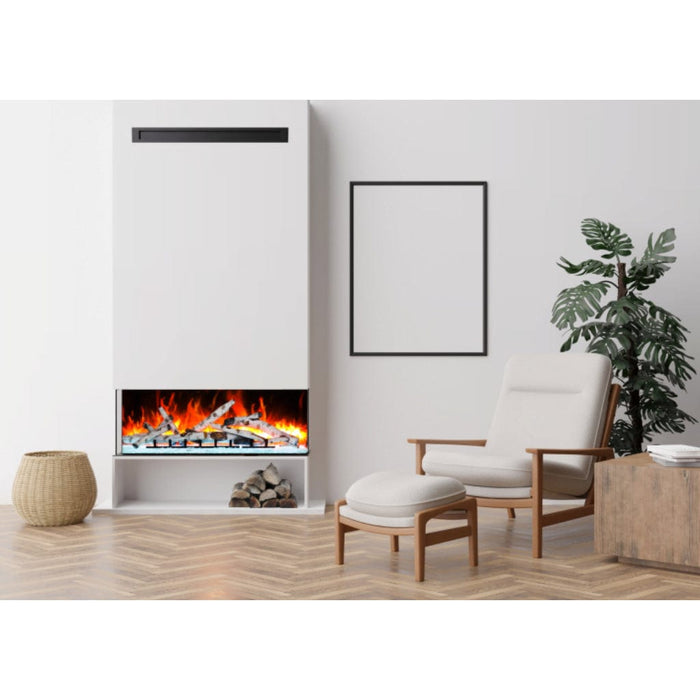 Amantii Tru View Bespoke 55" 3 Sided Indoor / Outdoor Electric Fireplace