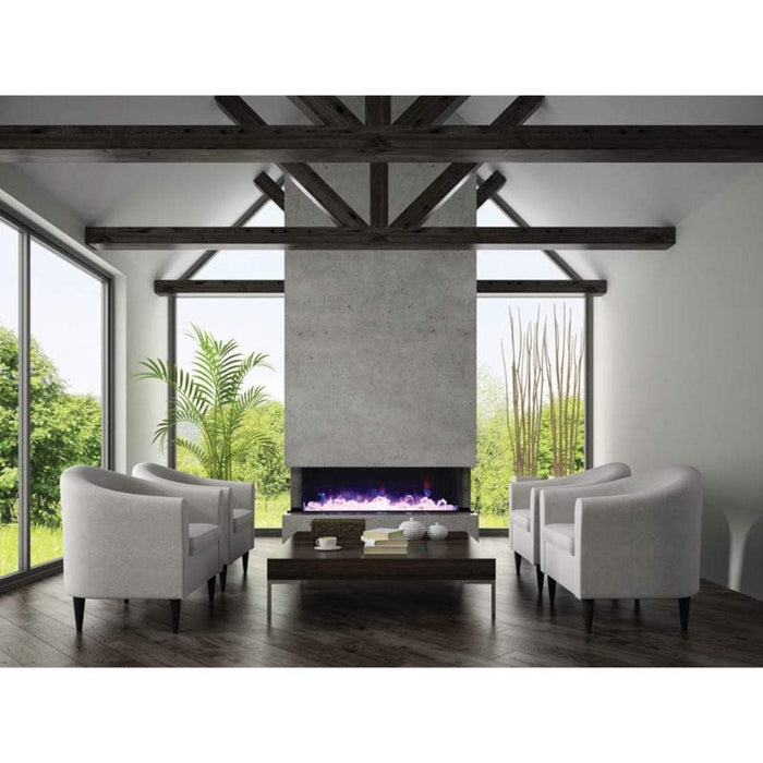 Amantii Tru-View XL Deep 72" Built-In Three Sided Electric Fireplace