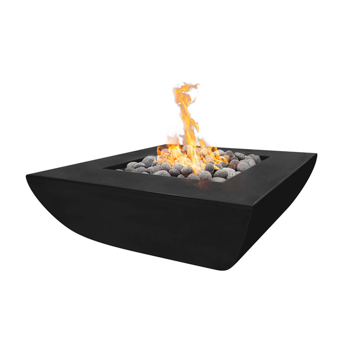 The Outdoor Plus Avalon 42" GFRC Concrete Fire Pit - Wide Ledge