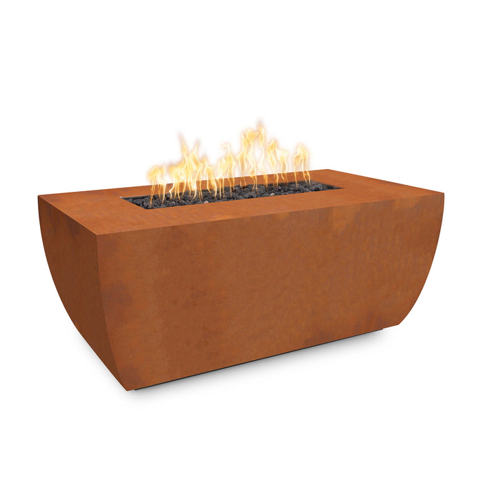 The Outdoor Plus Avalon Linear 84" x 28" x 24" Tall Fire Pit – Metal Collection