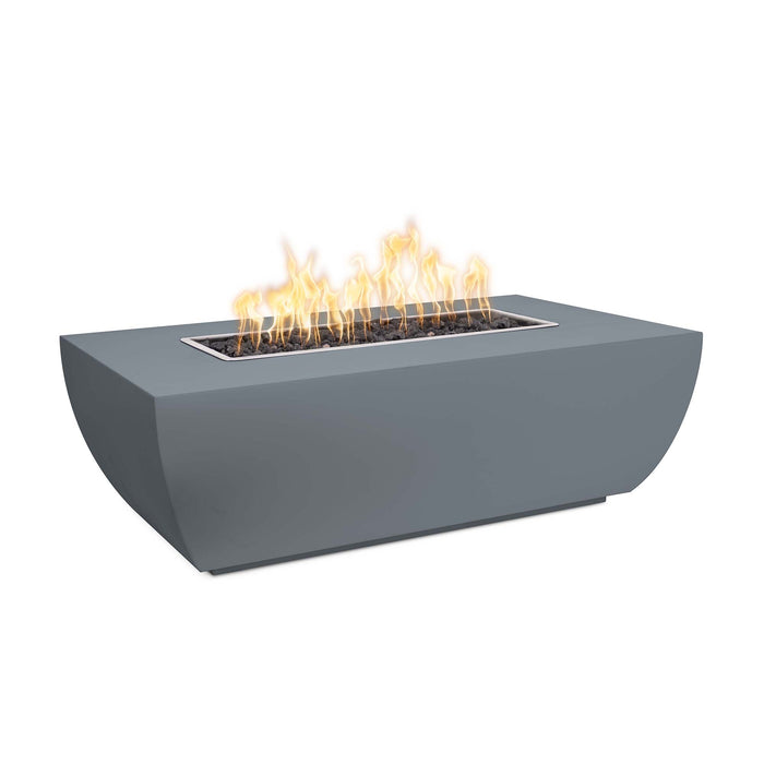 The Outdoor Plus Avalon Linear 72" x 28" Metal Powder Coat 15" Tall Fire Pit