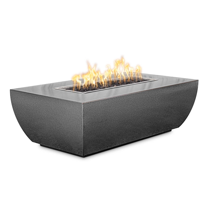 The Outdoor Plus Avalon Linear 72" x 28" Metal Powder Coat 15" Tall Fire Pit