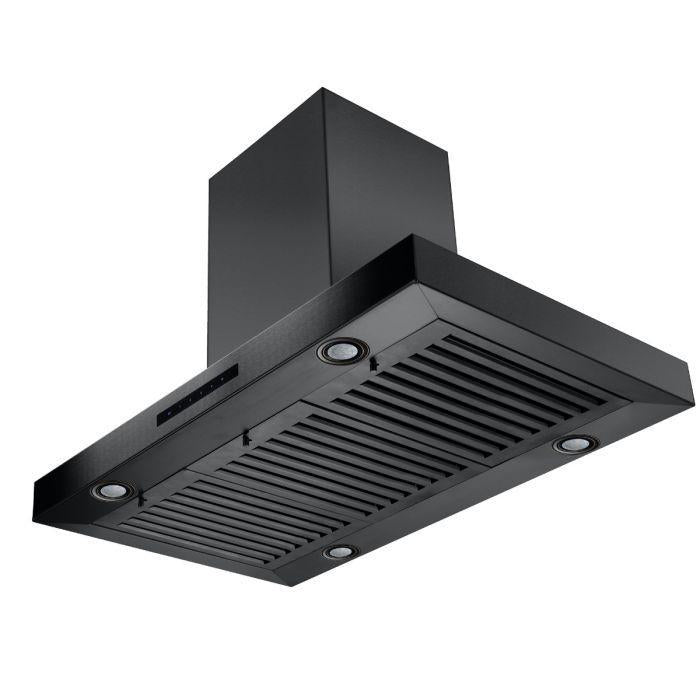 ZLINE 30" Convertible Island Mount Range Hood in Black Stainless Steel, BSKE2iN-30