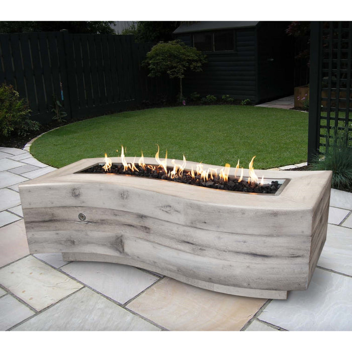 The Outdoor Plus Big Sur 72" GFRC Wood Grain Fire Pit