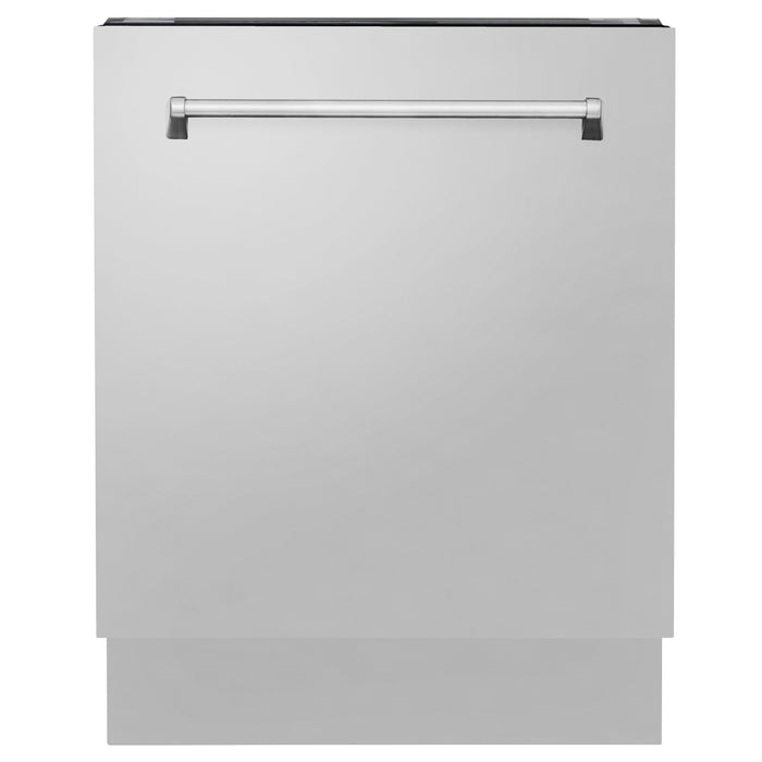 ZLINE Appliance Package - 48 in. Dual Fuel Range, Range Hood, 3 Rack Dishwasher, Refrigerator, 4KPR-RARH48-DWV