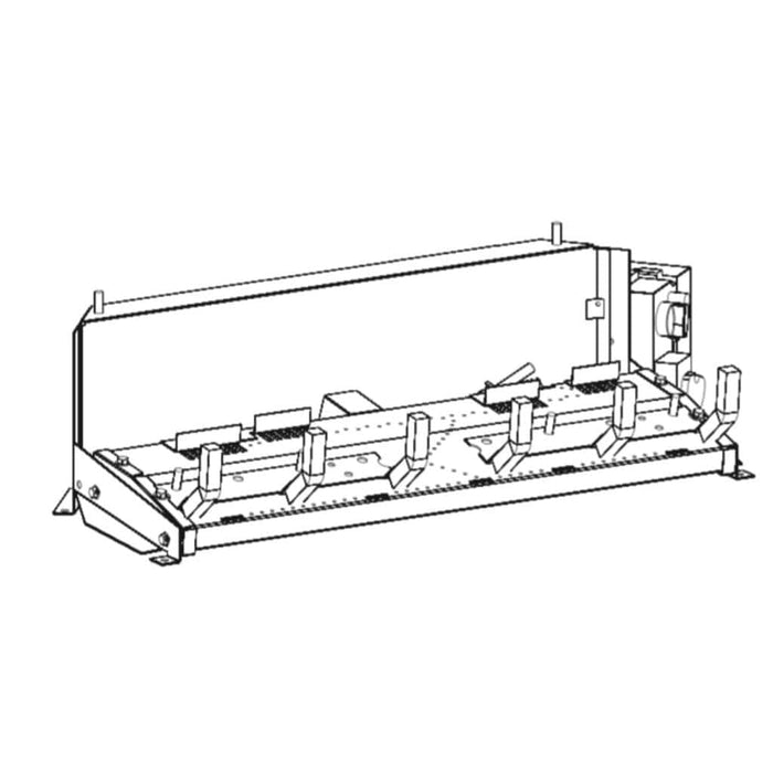 Empire 18"/24"/30" Vent-Free Slope Glaze Gas Burner, Intermittent Pilot with Thermostat Variable Remote Control (Burner Only)