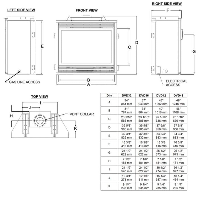 Empire 48" Tahoe Deluxe Direct Vent Gas Fireplace